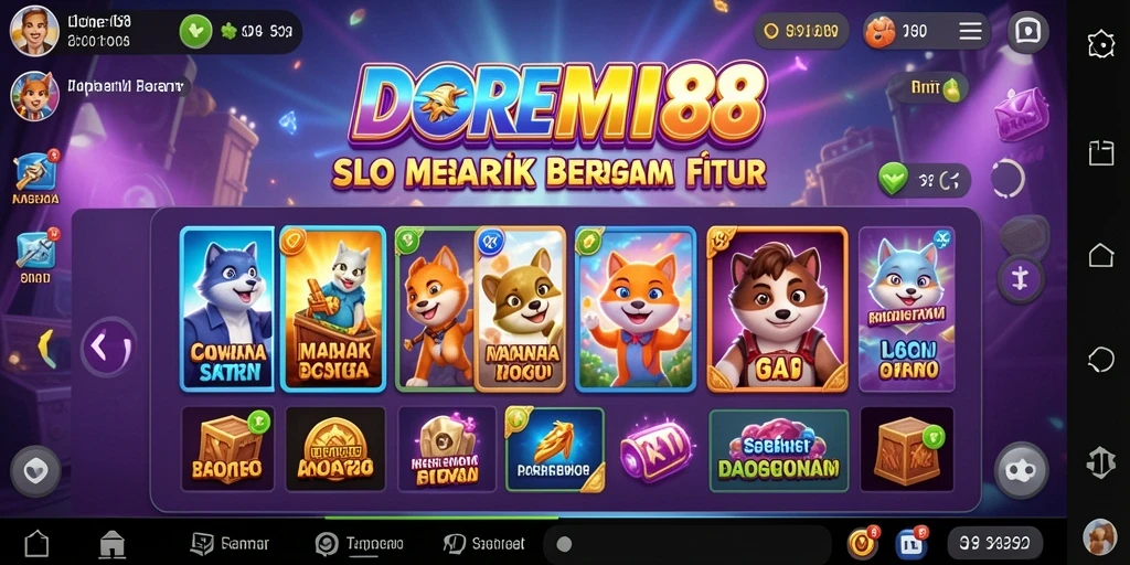 Screenshot gameplay DOREMI88 menampilkan momen seru di permainan Slot yang mendebarkan.