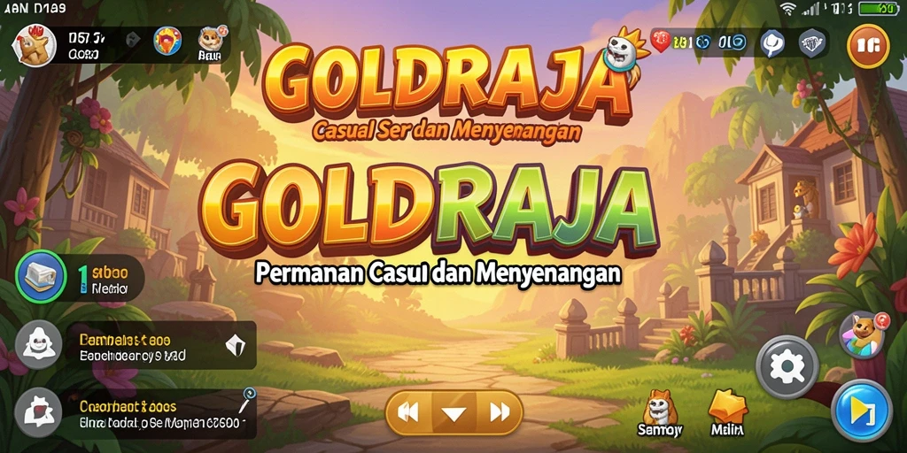 Tangkapan layar gameplay GOLDRAJA menunjukkan keseruan bertualang.