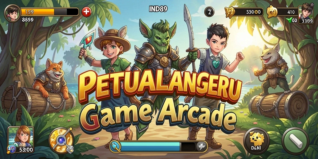 Screenshot utama IND89 menunjukkan karakter sedang beraksi dalam gameplay yang dinamis.