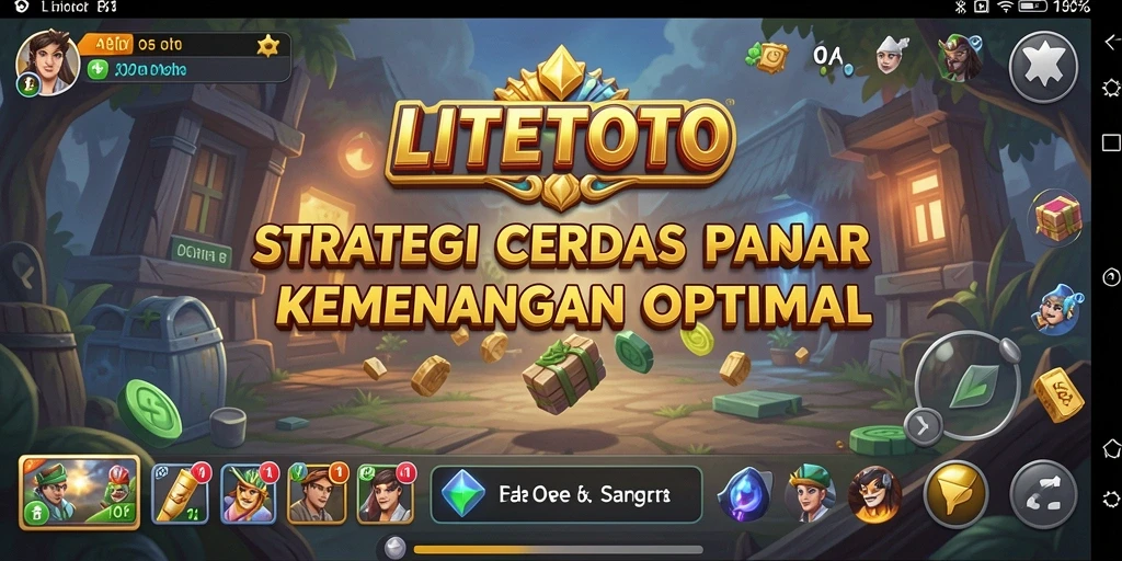 Tampilan gameplay LITETOTO yang penuh strategi dan pertempuran seru.