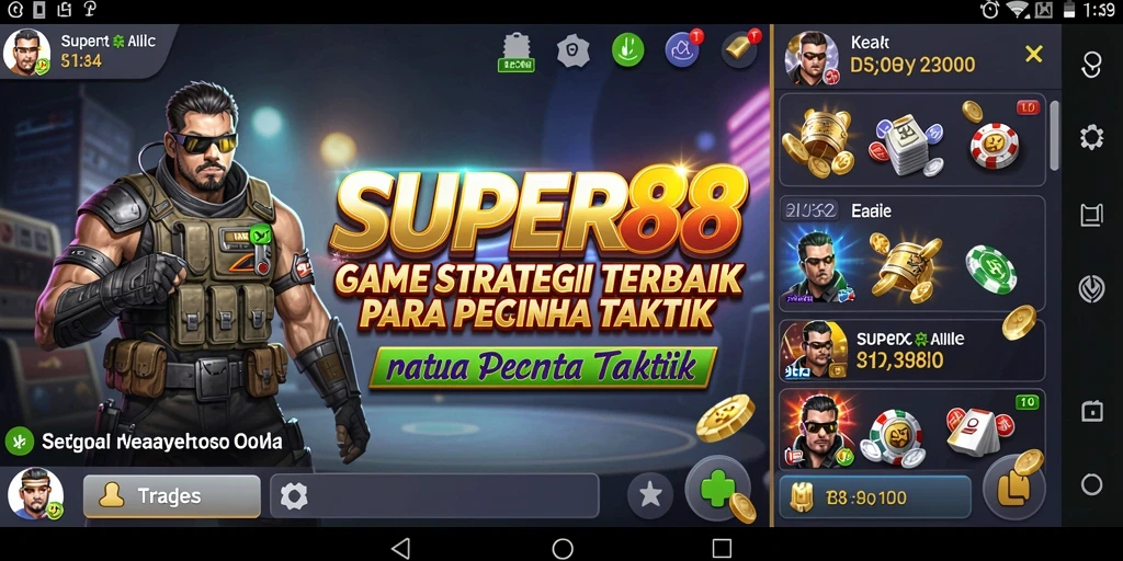 Tampilan gameplay SUPER88 yang menegangkan dan strategis.