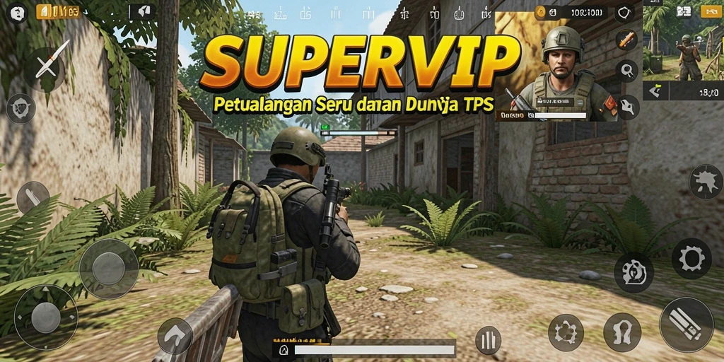 Tampilan gameplay TPS yang menegangkan dari SUPERVIP.