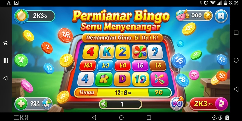 Tampilan gameplay seru ZK3 saat bermain Bingo.